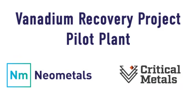 Vanadium Recovery Project Pilot Plant